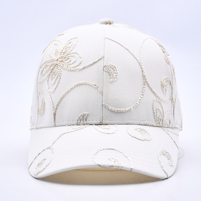 Moda Hip Hop Curve Brim Sports White Baseball Caps Wholesale Custom Baseball Hat ricamato