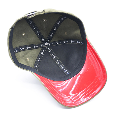 Custom Gorras Sport Fornitore 6 pannelli Verde Baseball Cap Alta Qualità 3d ricamo Baseball Cap