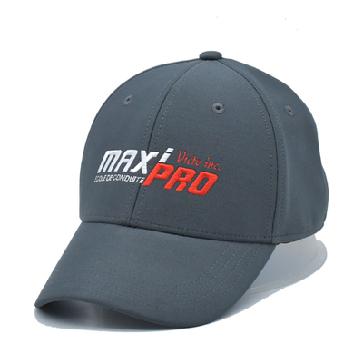 Oem all'ingrosso 6 pannelli grigio cappelli da baseball flessibili cappello da baseball personalizzato chiuso schiena montata gorras
