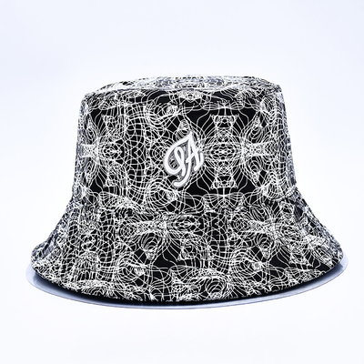 Cappelli da secchio stampati in sublimazione personalizzati su tutto il modello di cappello da secchio stampato logo ricamato per donne
