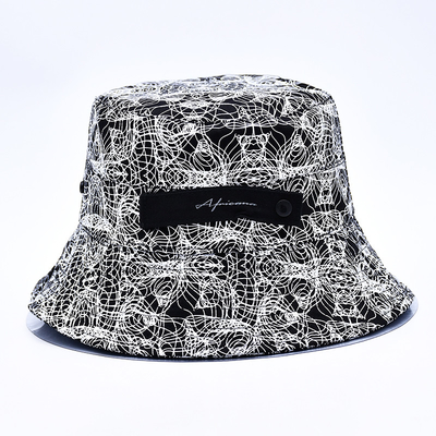 Cappelli da secchio stampati in sublimazione personalizzati su tutto il modello di cappello da secchio stampato logo ricamato per donne