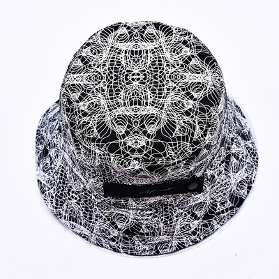 Cappelli da secchio stampati in sublimazione personalizzati su tutto il modello di cappello da secchio stampato logo ricamato per donne
