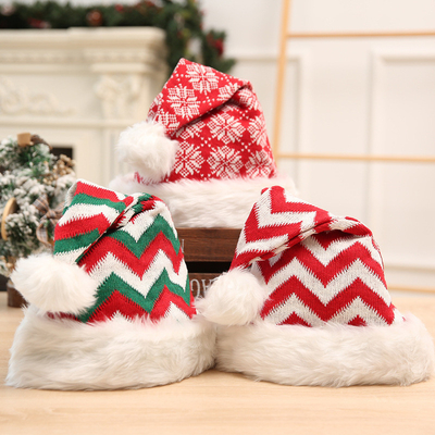 Inverno Spessore Magliato Adulto Natale Pom Ball Hat Merry Decor Natale Regali Buon Anno Nuovo 2024 Naviida