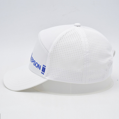 Sport Gorras Laser Cut Hole Baseball Cap Custom High Profile 6 pannelli Cappelli da baseball