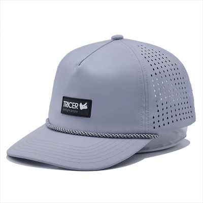 Colore customizabile cucitura linea 5 pannello cappello da baseball con embossing logo e design strutturato