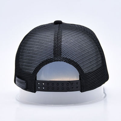 7 pannello nero suede pannello trucker cappelli di alta qualità mesh cap custom bordatura bordo velluto trucker cappelli cappelli