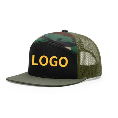 Logo personalizzato 7 pannelli Cap Wholesale Mesh Trucker Cap