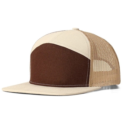 Logo personalizzato 7 pannelli Cap Wholesale Mesh Trucker Cap