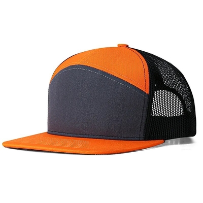 Logo personalizzato 7 pannelli Cap Wholesale Mesh Trucker Cap
