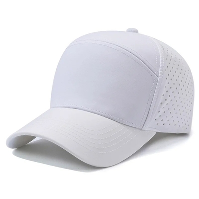 Logo personalizzato Laser Cut Hole Baseball Cap Perforato Cappuccio Sportivo Impermeabile