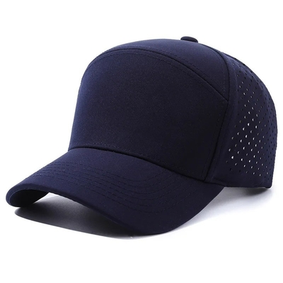 Logo personalizzato Laser Cut Hole Baseball Cap Perforato Cappuccio Sportivo Impermeabile