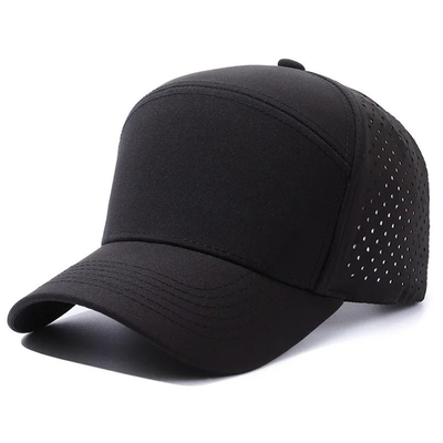 Logo personalizzato Laser Cut Hole Baseball Cap Perforato Cappuccio Sportivo Impermeabile