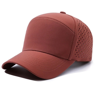 Logo personalizzato Laser Cut Hole Baseball Cap Perforato Cappuccio Sportivo Impermeabile
