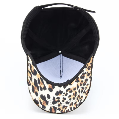 Cappello da campeggio in poliestere senza bottone con colore personalizzabile e fascia di cotone