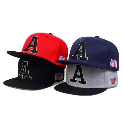 Moda Hip Hop Outdoor Sport Gorras Snapbacks Cappello Custom 6 pannello Snapback Cappelli