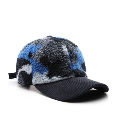 Autunno Inverno Uomini E Donne Caldo Spesso Camuffamento Corduroy Baseball Cap Custom Adulto Inverno Lana Moda Baseball Caps Caps
