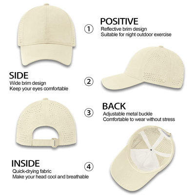 Uomini Rapido asciutto Respirante Sport Baseball Cap Custom Mesh regolabile cappello semplice Running Trucker cappello