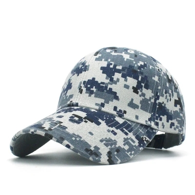 Camo regolabile Cappuccio da baseball maschile Logo camuffamento Cappelli da baseball tattici a 6 pannelli