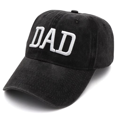 Lettera ricamata a due toni da lavaggio da papà a mamma a maglia cappello da camionista all'ingrosso retro cappello da camionista