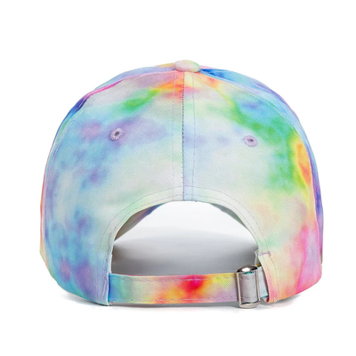 Custom Fashion Hip Hop 6 Panel Tie Dye Baseball Cap Cap High Crown Irregular Print Baseball Cap