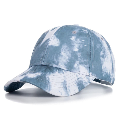 Custom Fashion Hip Hop 6 Panel Tie Dye Baseball Cap Cap High Crown Irregular Print Baseball Cap