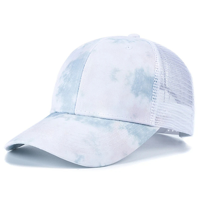 Custom Fashion Hip Hop 6 Panel Tie Dye Baseball Cap Cap High Crown Irregular Print Baseball Cap
