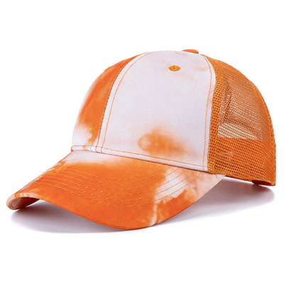 Custom Fashion Hip Hop 6 Panel Tie Dye Baseball Cap Cap High Crown Irregular Print Baseball Cap
