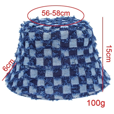 Cappelli da cucchiaio di moda di alta qualità jeans pescatore con logo personalizzato