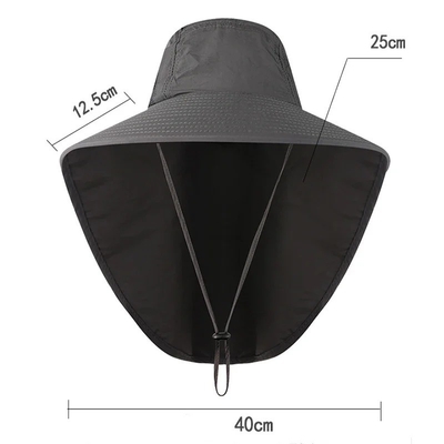Modello di ombrello da sole in nylon, cappello da pescatore UPF40 cappello da pescatore
