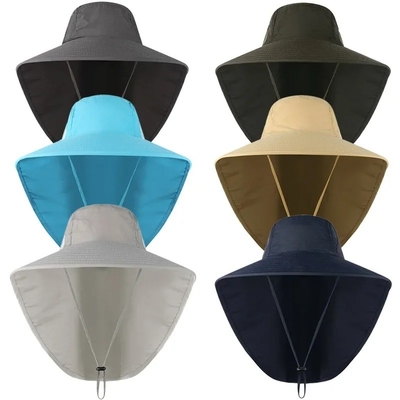 Modello di ombrello da sole in nylon, cappello da pescatore UPF40 cappello da pescatore
