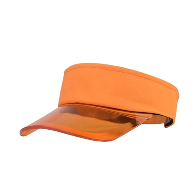 Cappello per ombrello da sole per esterni Visore personalizzato Logo estivo Visore solare Cappello visiore trasparente