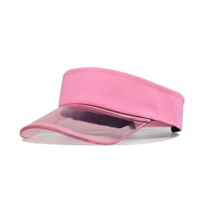 Cappello per ombrello da sole per esterni Visore personalizzato Logo estivo Visore solare Cappello visiore trasparente