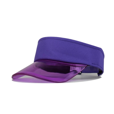 Cappello per ombrello da sole per esterni Visore personalizzato Logo estivo Visore solare Cappello visiore trasparente