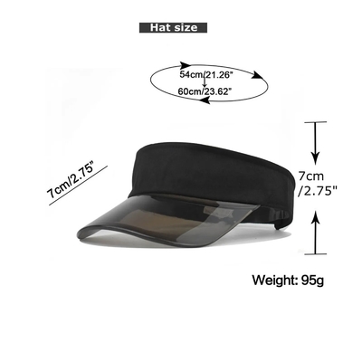 Cappelli da sole estivi Golf Cappucci visibile trasparente Ombra solare anti-UV Protezione vuota Top Visor Cap