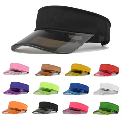 Cappelli da sole estivi Golf Cappucci visibile trasparente Ombra solare anti-UV Protezione vuota Top Visor Cap