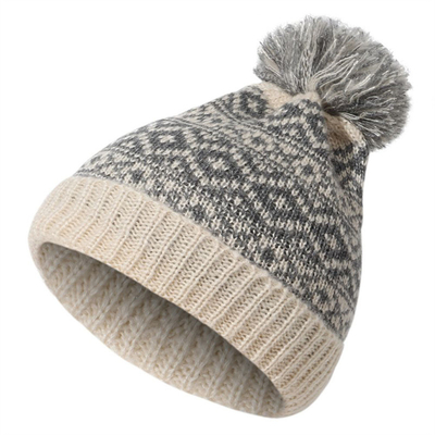 Brand invernale pelliccia femminile Pom Pom Cap cappelli a maglia femminile cappello femminile spessa cappelli a maglia