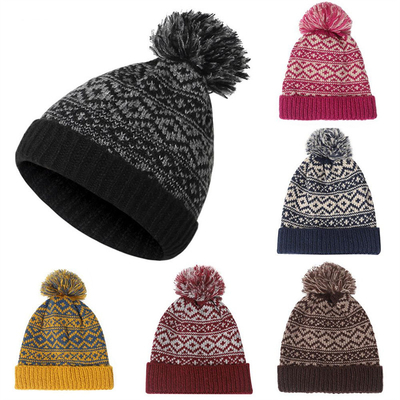 Brand invernale pelliccia femminile Pom Pom Cap cappelli a maglia femminile cappello femminile spessa cappelli a maglia