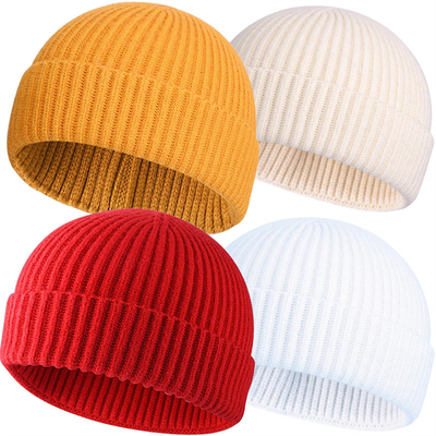 Cappelli da cappello a maglia per adulti per occasioni occasionali Ricamo/Jacquard/modello in bianco e circonferenza del cappello