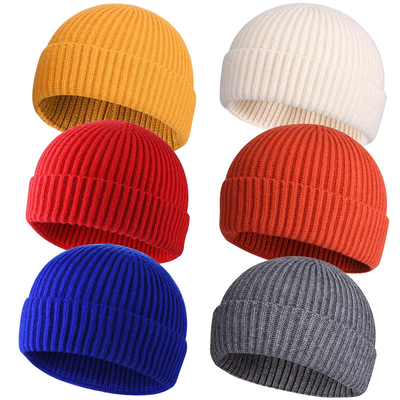 Cappelli da cappello a maglia per adulti per occasioni occasionali Ricamo/Jacquard/modello in bianco e circonferenza del cappello