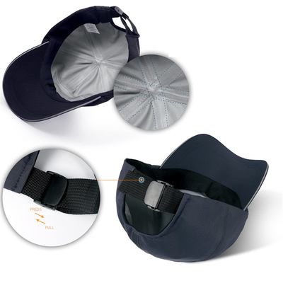 Cappuccio da baseball impermeabile nero bianco con guinzaglio regolabile secca veloce fino a 50 + cappelli da baseball sportivi