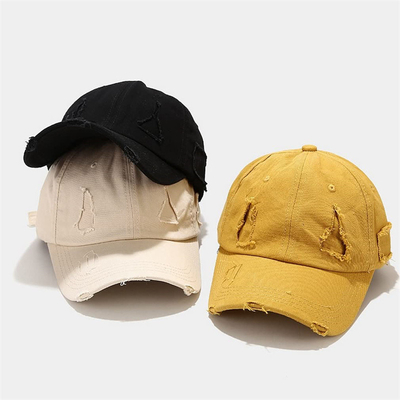 Cappello da baseball regolabile personalizzato, cappello da papà in bianco.