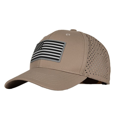 Oen Custom Design American Flag Baseball Cap Maschio ricamo Cappello da baseball perforato
