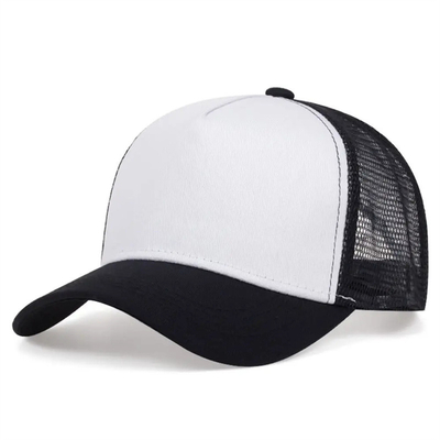Cappelli da camion di alta qualità su misura a 5 pannelli, al dettaglio, con bordatura a maglia croccata