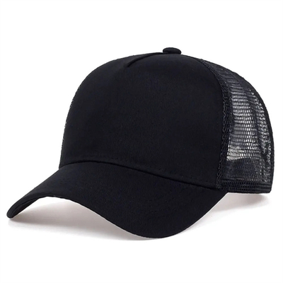 Cappelli da camion di alta qualità su misura a 5 pannelli, al dettaglio, con bordatura a maglia croccata