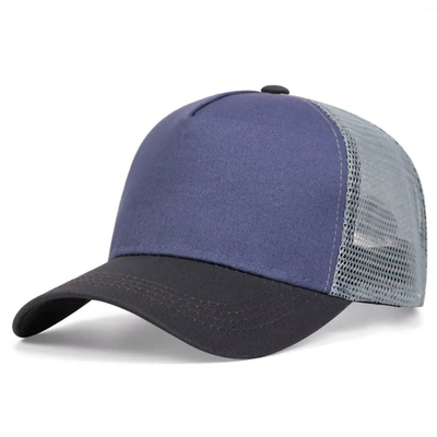 Cappelli da camion di alta qualità su misura a 5 pannelli, al dettaglio, con bordatura a maglia croccata