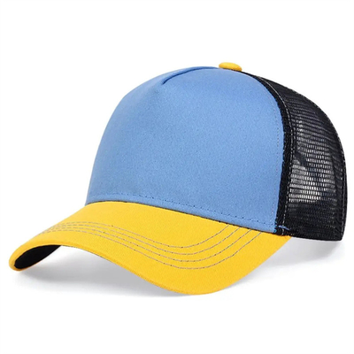 Cappelli da camion di alta qualità su misura a 5 pannelli, al dettaglio, con bordatura a maglia croccata