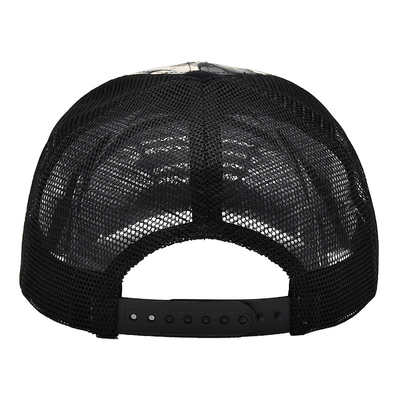 Logo personalizzato Retro reticolato Cappello da camionista all'ingrosso 6 pannelli Camuffamento Cappello da camionista personalizzato