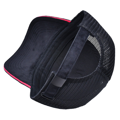 Sandwich Curved Brim 5 Panel Velvet Trucker Hat Wholesale Gorra Trucker Cap Logo personalizzato