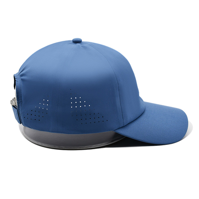 Wholesale Plain 6 Panel Lightweight Quick Dry Sports Baseball Cap Performance Laser Cut Hole Sport Papa' Hat