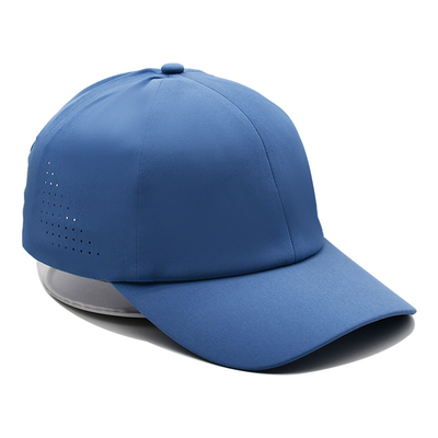 Wholesale Plain 6 Panel Lightweight Quick Dry Sports Baseball Cap Performance Laser Cut Hole Sport Papa' Hat